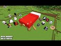 SURVIVAL BED HOUSE WITH 100 NEXTBOTS in Minecraft - Gameplay - Coffin Meme