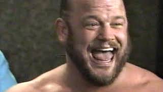 WCW Jim Cornette interviews Sullivan's Slaughter House 1990