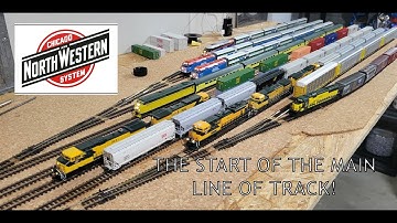 CNW Harvard Subdivision N Scale Layout - Ep 3 - Trains on the Main Line!