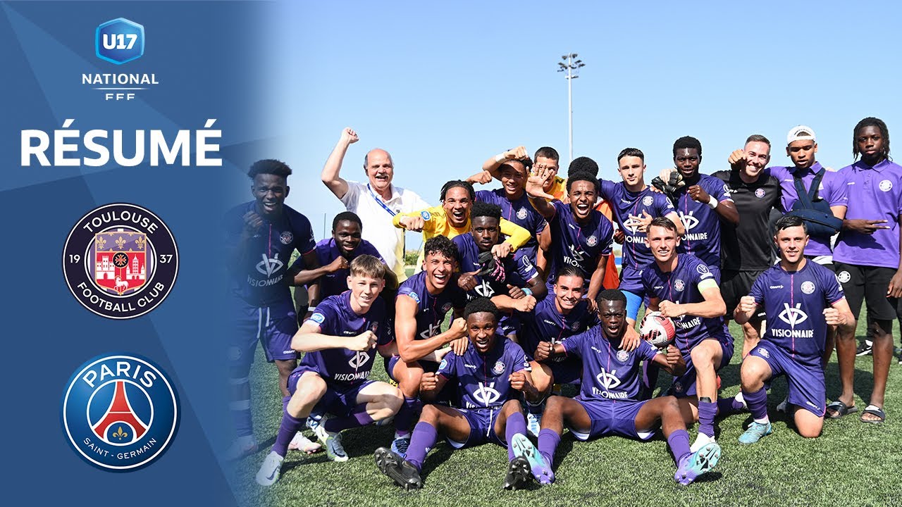 Le Toulouse FC domine le ParisSG U17 (41) et file en finale I Championnat National U17 2021