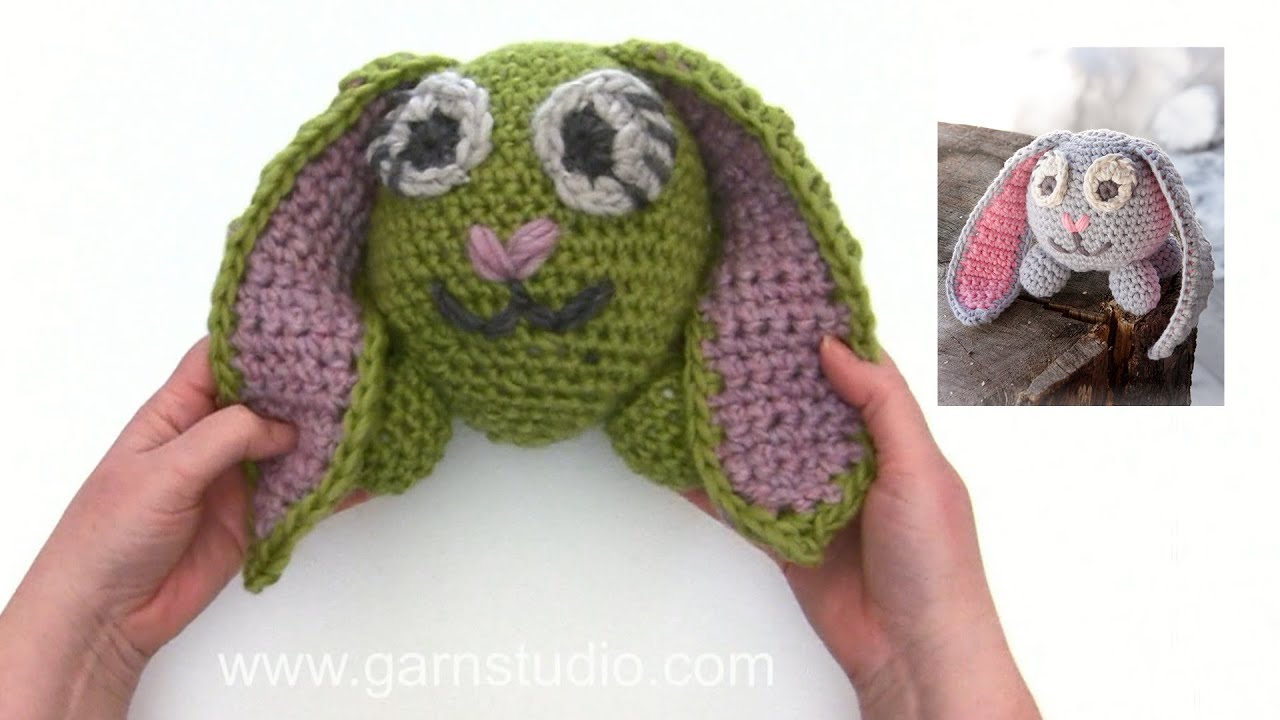 How to crochet the Easter bunny in DROPS Extra 0-1251