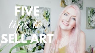 SELLING ART ONLINE | Five Tips to Get Started | Katie Jobling Art