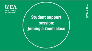 Student Support Session: Joining a Zoom Class