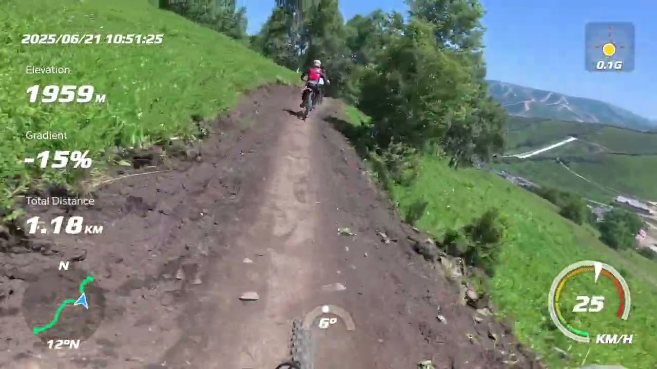 Exploring new unfinished red trail at Thaiwoo bike park. We started with blue trail (Cobra).