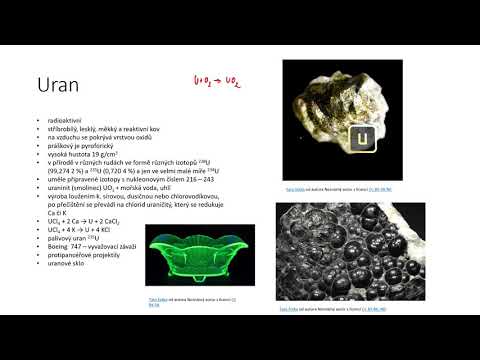 Video: Uran Jako Chemický Prvek
