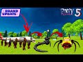 NextBots in playground! BETWEEN ALL THE CRABTANIC FAMILY (CRAB VEHICLES)