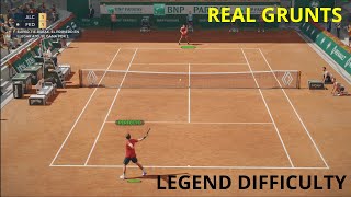 Carlos Alcaraz VS Roger Federer | Roland Garros | TOPSPIN 2K25 | LEGEND | GAMEPLAY