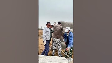 Lifting Concrete: The Two-Man Method for Positioning Heavy Columns