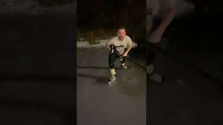 Guy Falls Through Thin Ice While Skating