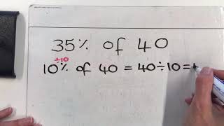 Percentage of an amount without a calculator