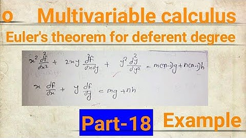 Multivariable calculus //  Euler