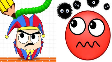 Draw To Smash ( Logic Puzzle) vs Hide Ball - Satisfying ASMR Gameplay All Levels
