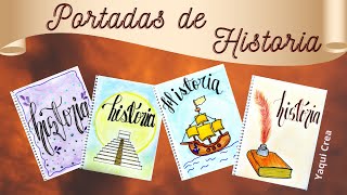 PORTADAS para cuadernos de HISTORIA - fáciles y bonitas - - thptnganamst.edu.vn