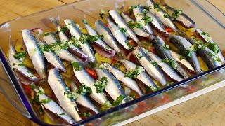 You will never fry sardines again! They are much better that way. Mediterranean diet.