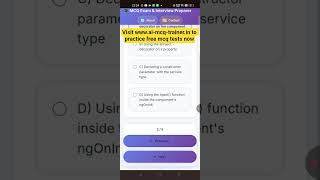 Test your Angular knowledge with free MCQ tests Now! 🤯 #shorts #frontend