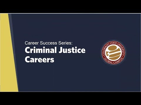 Career Success Series: Criminal Justice Careers II