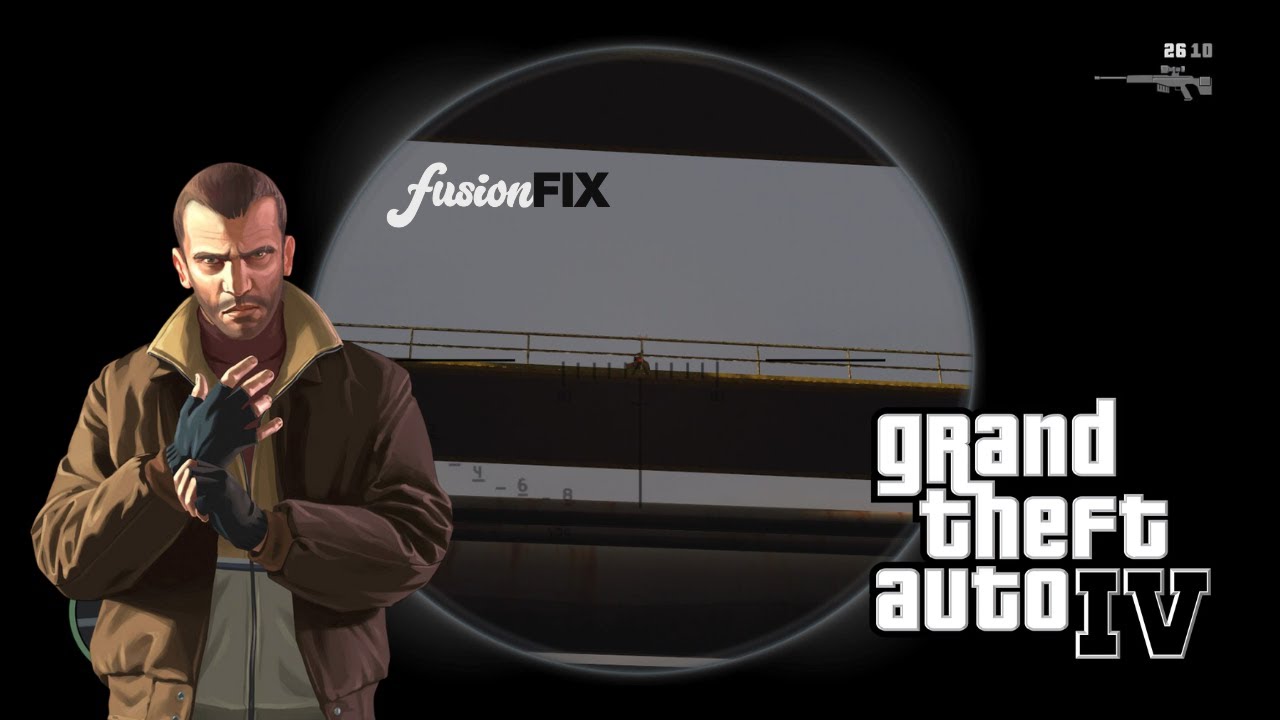 SNIPER BY NIKO BELLIC - GTA IV - REMASTERED FUSION FIX