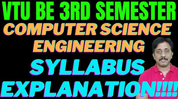 BE 3rd SEM CSE Syllabus |VTU 3rd Sem CSE Syllabus |BE 3rd sem syllabus |2021 |CSE Course details