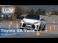 Toyota gr yaris zr 2020  maniobra de esquiva y eslalon  km77com