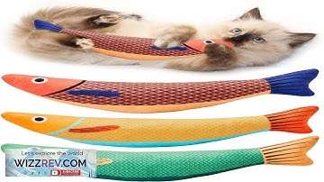 Potaroma Cat Toys Saury Fish 3 Pack Catnip Crinkle Sound Soft Review