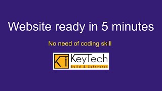 Website build using HTML template