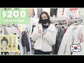 [한글/INDO/ENG]  $200 SHOPPING CHALLENGE IN KOREA | Korean Winter Fashion 2021 | 한국 쇼핑 브이로그