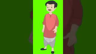 Village Man Cartoon Character Green Screen  cartooncharacter cartoonshorts