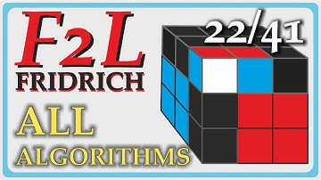 Fridrich Method F2L 22/41  | SpeedCubing All Rubik