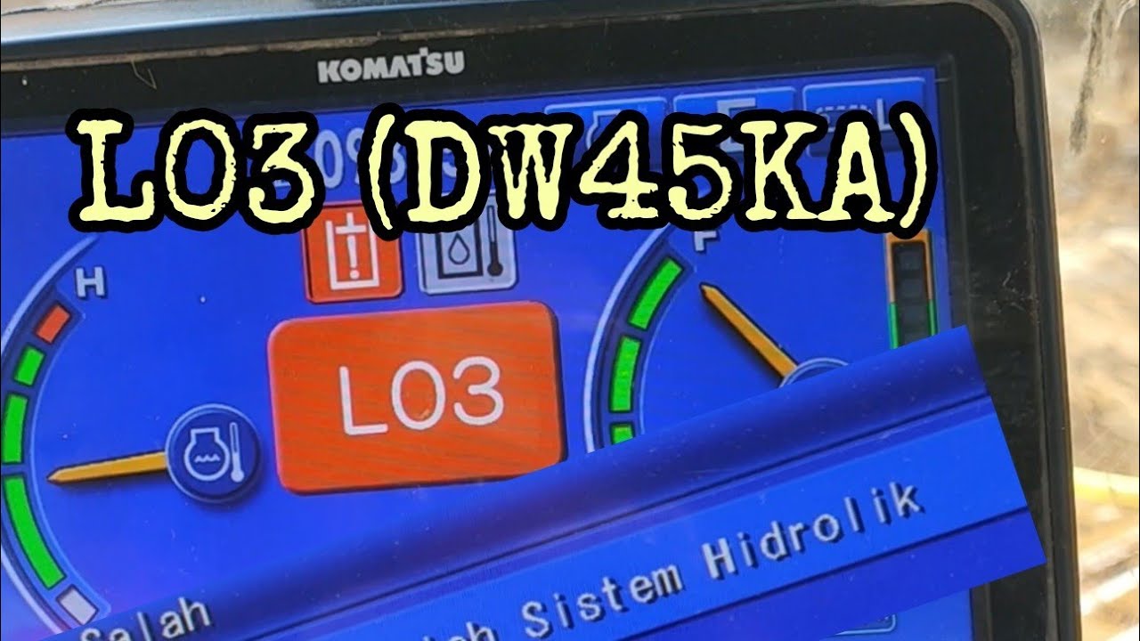 Komatsu PC2008M0 L03 DW45KA, apa yang eror??? YouTube