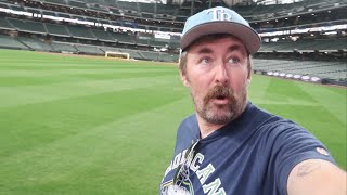 Unexpectedly GREAT Tour Of Milwaukee Brewers Stadium - On Field &amp; Bob Uecker Booth / Home Plate Seat