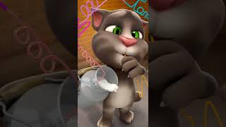 Tom Drinking Milk & Burp Talking Tom