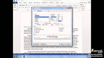Introduction to Microsoft Word 2013