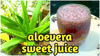 Aloe vera juice sweet version/aloe vera payasam/katrazhai juice in tamil/sotru katrazhai juice/