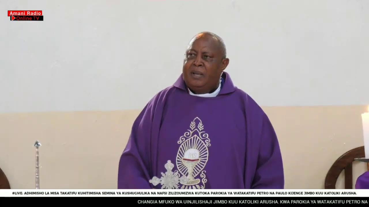 #LIVE: ADHIMISHO LA MISA TAKATIFU KUHITIMISHA SEMINA  YA KUSHUGHULIKA NA NAFSI ZILIZOUMIZWA.