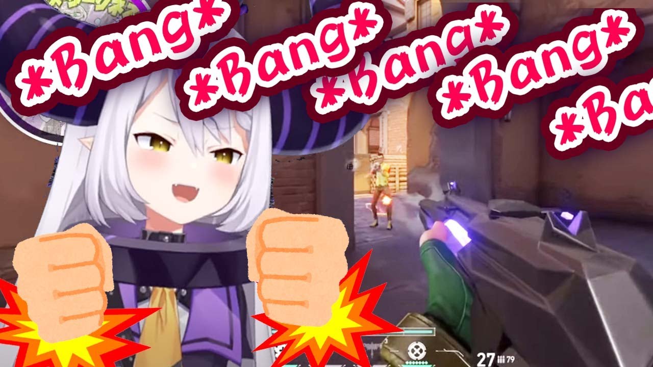 Laplus Rages and Bangs Desk While Playing Valorant 【ENG Sub/Hololive】
