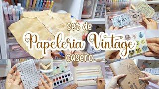 Haz tu Set de Papelería Vintage Casero SIN IMPRIMIR  DIY  ft. Seehan
