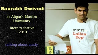 #tranding #thelallantop Saurabh Dwivedi at AMU Literary Festival2019 @2