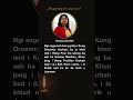 Jingpyntip ba sngewsih - Khlad noh i Kong Dreamcy Kurbah
