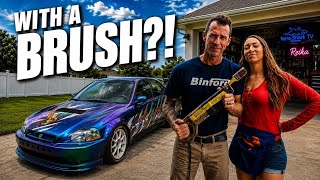 I Painted My Y2K Civic with a BRUSH!
