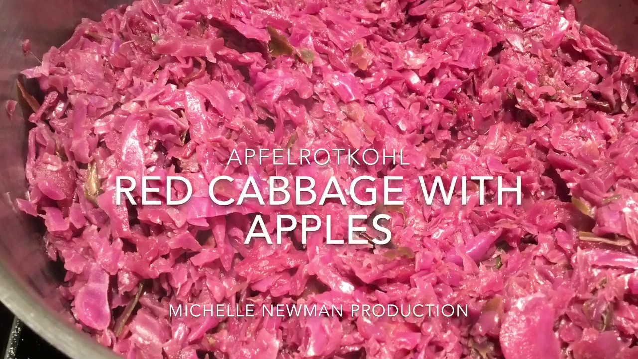 German Red Cabbage with Apples | Apfelrotkohl - YouTube