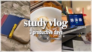 STUDY VLOG 📚✨ | exam study, productive weekend, lots of notetaking