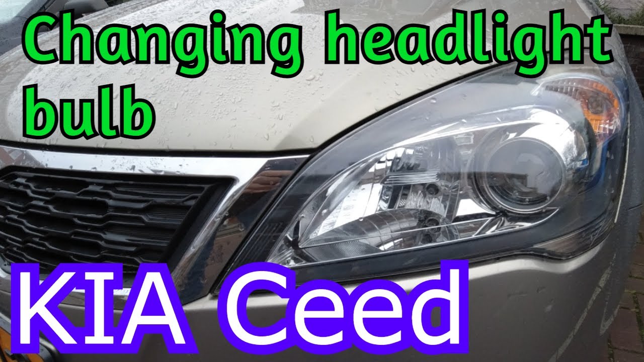How To Replace Headlight Bulb On Your Kia Ceed - Youtube
