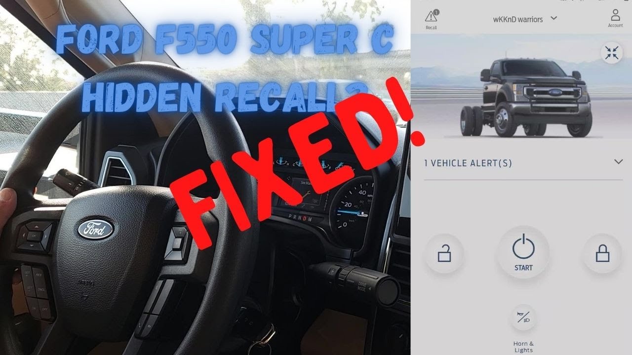 FIXED: FORD F550 HIDDEN RECALL Super C RV (Part II) 