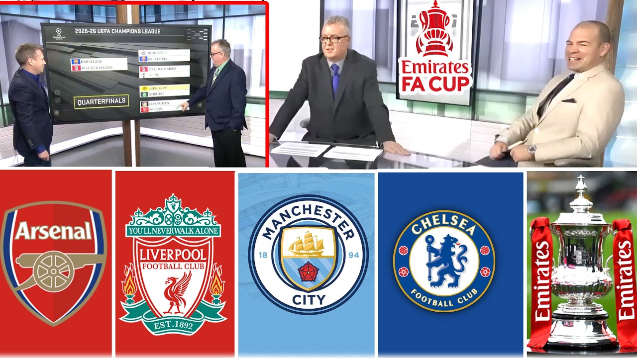 Who got the better luck? The FA Cup quarter-final draw sparked debate! 👀🏆 Check out the bracket!