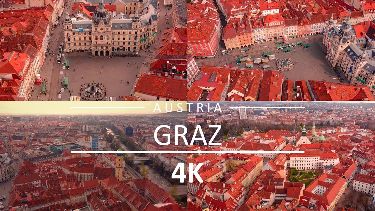Graz Austria 4K UHD Drone - Main square - YouTube