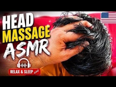 Head massage therapy ASMR tapping massage Relaxing No Talking Deep Sleep 