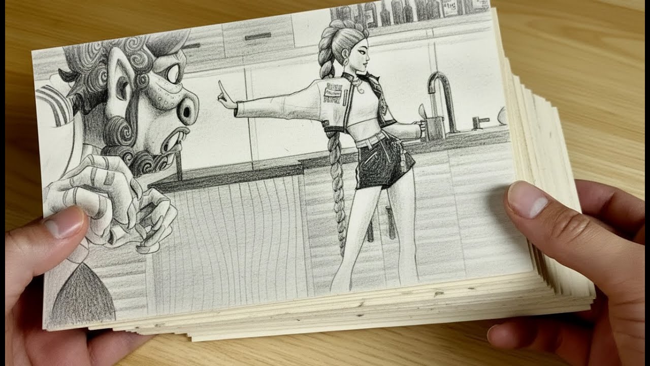 K-Pop Demon Hunters | Hand-Drawn Animation Time-Lapse