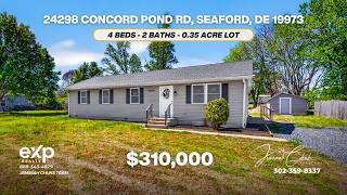 24298 Concord Pond Rd Seaford DE | 4BR Renovated Ranch | New Roof   New Septic