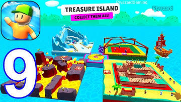Stumble Guys - Gameplay Walkthrough Part 9 Banana Bonanza, New Map Treasure Island (iOS, Android)