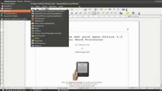 Writing an E-book with Oracle Open Office Writer 3.2 word processor